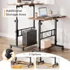 Iropro Bureau réglable en hauteur 80x40cm, table Voir les images du produit 4