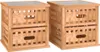 vidaXL Noční stolky 2 ks 34x34x34 cm ořechový masiv Náhled obrázku produktu 2