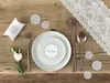 Čipka na stôl 15 cm x 9 m čipková stuha biela Náhľad obrázku produktu 15