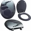 Grafner WC Sitz aus MDF stabile Qualität Black Stone Produktbild-Vorschau 2