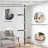 Arbre à chat COSTWAY du sol au plafond, 236-271 cm, arbre à Voir les images du produit 8