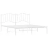 Bettgestell mit Kopfteil Metall Weiß 183x213 cm Produktbild-Vorschau 3