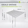 Juskys Terrassenüberdachung Borneo 4x3 m – Aluminium Produktbild-Vorschau 2