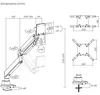 Curved Monitorhalterung höhenverstellbar 17-57", Xantron Produktbild-Vorschau 11