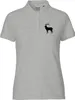 Huuraa Damen Polo Shirt Hirsch Silhouette XL Sport Grey Bio Produktbild-Vorschau 1
