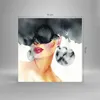 Bilder auf glas - Einteilig - Aquarell Modell Brille - Produktbild-Vorschau 3