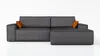 Ecksofa TOR mit Schlaffunktion. Farbe: Graphite. Produktbild-Vorschau 5
