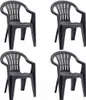 JARDIN Cuba SET 4x Stapelsessel graphit Kunststoff N01364 Produktbild-Vorschau 1