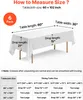 SucceBuy 6 x Tischdecke 1524 x 2591 mm, wiederverwendbarer Produktbild-Vorschau 5