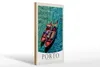 Holzschild Reise 20x30cm Porto Portugal Europa Boote Meer Produktbild-Vorschau 1