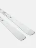 A close-up view of two white skis with bindings, angled diagonally against a white background. Voir les images du produit
