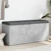 vidaXL Banc avec espace de rangement gris béton 102x42x45 Voir les images du produit 2