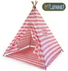 Hej Lønne Tipi Zelt für Kinder (rosa, gestreift) Produktbild-Vorschau 2
