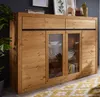 Sideboard Massivholz mit Glastüren WILSON-69 in Kiefer Produktbild-Vorschau 3