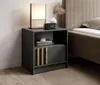 Noční stolek MARFA - grafit / dub artisan Náhled obrázku produktu 1