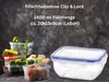 LS-LebenStil Frischhaltedose Clip & Lock 1400ml Rechteckig Produktbild-Vorschau 3