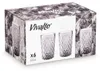 Vivalto Trinkglaser Diamanten - graues Glas - 6x - 370 ml Produktbild-Vorschau 5