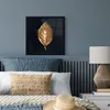 MuchoWow® MuchoWow® Gerahmtes Poster Blätter - Chic - Gold Produktbild-Vorschau 4