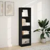 vidaXL Regał czarny 40x24x143 cm Materiał drewnopochodny Podgląd zdjęcia produktu 3