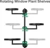 Fenster drehende Pflanze Stand Regal Indoor schwarz Produktbild-Vorschau 8