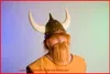 Wikingerhelm mit Hörnern und Haar  Karneval Fasching Produktbild-Vorschau 1