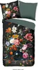A flat lay of a duvet cover and pillowcase set featuring a floral still life painting. Produktbild-Vorschau