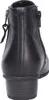 A rear view of a black leather ankle boot. Anteprima dell’immagine prodotto