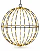 LED Kugel 20cm Schwarz - Leuchtkugel mit 100 LEDs für innen Produktbild-Vorschau 2