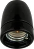 Douille de lampe rétro en porcelaine E27 I noir Voir les images du produit 1