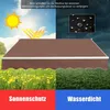 Výsuvná markíza 2,5x2m, UV a vode odolná, hnedá Náhľad obrázku produktu 5