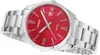 Uhr, Herren, Analog, Silber,Zifferbl Rot Produktbild-Vorschau 4