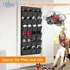 Závěsný organizér na boty - 28 přihrádek - Šedý - 155 x 55 Náhled obrázku produktu 4
