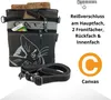 Damen Tasche Umhängetasche, Handtasche aus Canvas & Leder. Produktbild-Vorschau 3