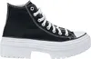 A black high-top Converse sneaker with a thick white platform sole, shown from the side against a white background. Náhľad obrázku produktu