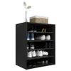 vidaXL Scarpiera nera 60x35x70 cm Materiale a base di legno Anteprima dell’immagine prodotto 11