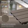 ECD Germany Płytki tarasowe WPC, 60x30 cm, 12-częściowy Podgląd zdjęcia produktu 4