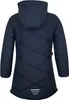 The back view of a navy blue quilted jacket for girls. Anteprima dell’immagine prodotto