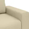 A close-up view of the armrest and seat of a cream-colored sofa. Náhľad obrázku produktu
