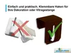 20x Fensterhaken Dekohaken Fensterklipp Gardinenhaken, Produktbild-Vorschau 2