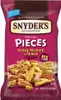 A bag of Snyder's of Hanover Pretzel Pieces, Honey Mustard and Onion flavor. Produktbild-Vorschau
