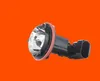 A single automotive light bulb with a black connector is shown against an orange background. Produktbild-Vorschau