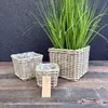 Coprivaso in rattan set 3 pezzi Natur – vaso / cestino per Anteprima dell’immagine prodotto 13