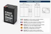 VELAMP 23722 Batterie au plomb 6V 4Ah Voir les images du produit 4