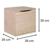 Cubo scaffale "Modulable", 36 x 36 x 30 cm, legno massello Anteprima dell’immagine prodotto 4