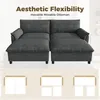 Merax Cloud Sofa 4-Sitzer, Modulares Ecksofa Mit Produktbild-Vorschau 9