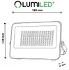 LUMILED LED Strahler Außen 50W 5500lm CCT 3000K 4000K 6500K Produktbild-Vorschau 6