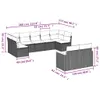 Modulares Garten-Sofa-Set, Lounge-Garnitur für Produktbild-Vorschau 7