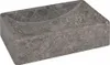 vidaXL Umyvadlo 45x30x12 cm Mramor vysoký lesk šedý Náhled obrázku produktu 5