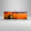 Bild auf Leinwand - Leinwandbild - Löwe Sonne Landschaft - Produktbild-Vorschau 3