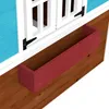 Outsunny Kinderspielhaus aus Holz mit Fenster Blumenregal Produktbild-Vorschau 9
